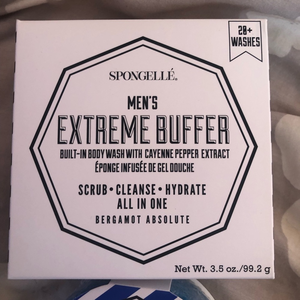 Spongelle 20+ washes MEN'S EXTREME BUFFER 3.5oz in bergamot absolute